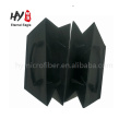 Eco-friendly black paper bag with rope handle for wholesales